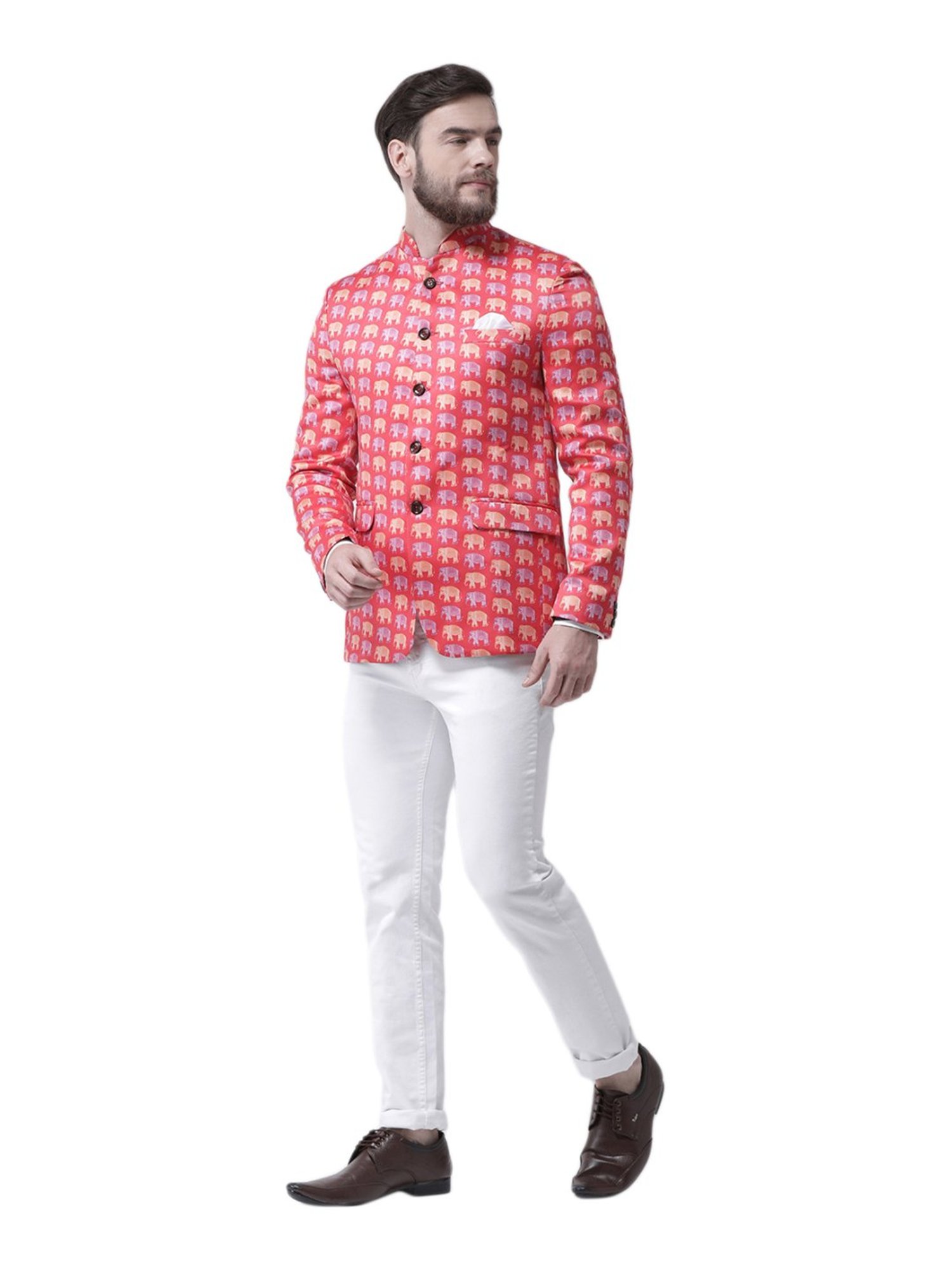Hang Up Multicolor Regular Fit Printed Blazer