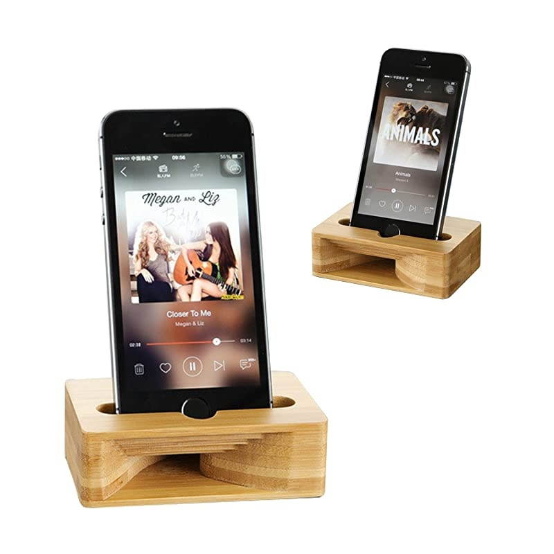 Wooden Cell Phone Stand  Phone Holder Wooden Sound Amplifier for iPhone 7 7Plus 6 6Plus Samsung and Cell Phone