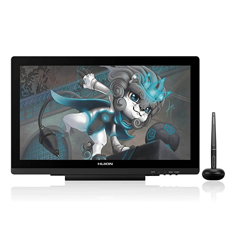 KAMVAS 20 Graphics Drawing Monitor 19.5inch Pen Display Tablet with Battery-Free Stylus 8192 Pressure Sensitivity Tilt, Stand Included