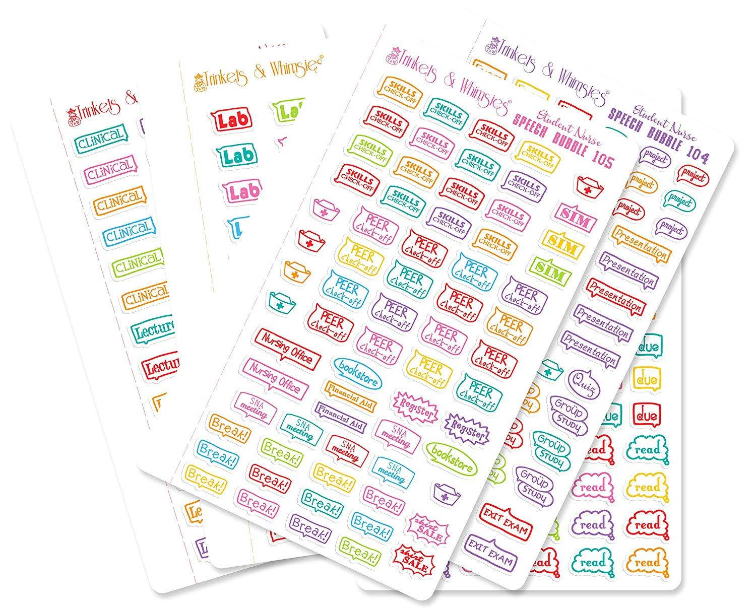 Student Nurse | Future RN | Nursing School Stickers (Multicolor_Glossy)