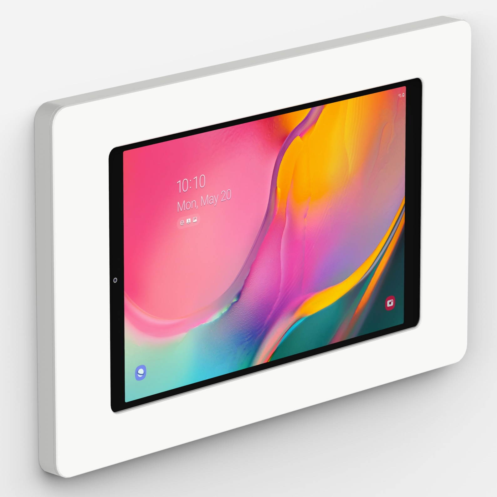 VidaMount White On-Wall Tablet Mount compatible with Samsung Galaxy Tab A 10.1 (2019)