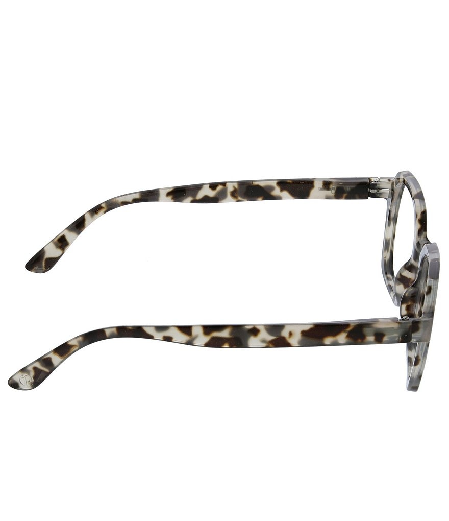 Peepers Jet Set Gray Tortoise Blue Light Reader Glasses
