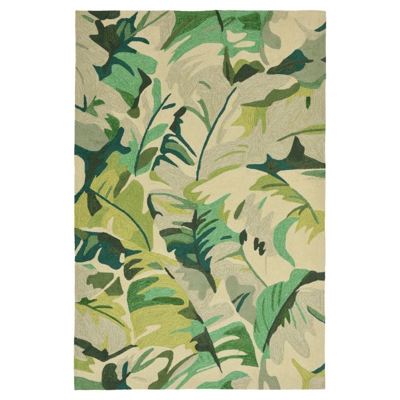 Capri Palm Leaf Rug - Green - (2'X3') - Liora Manne