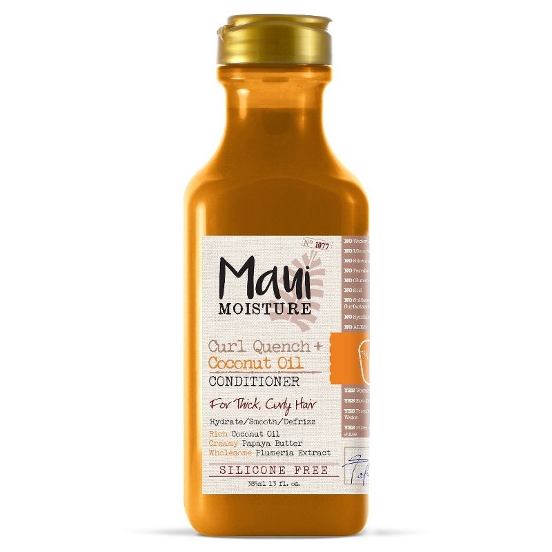 Maui Moisture Curl Quench + Coconut Oil for Thick Curly Hair Conditioner - 13 fl oz