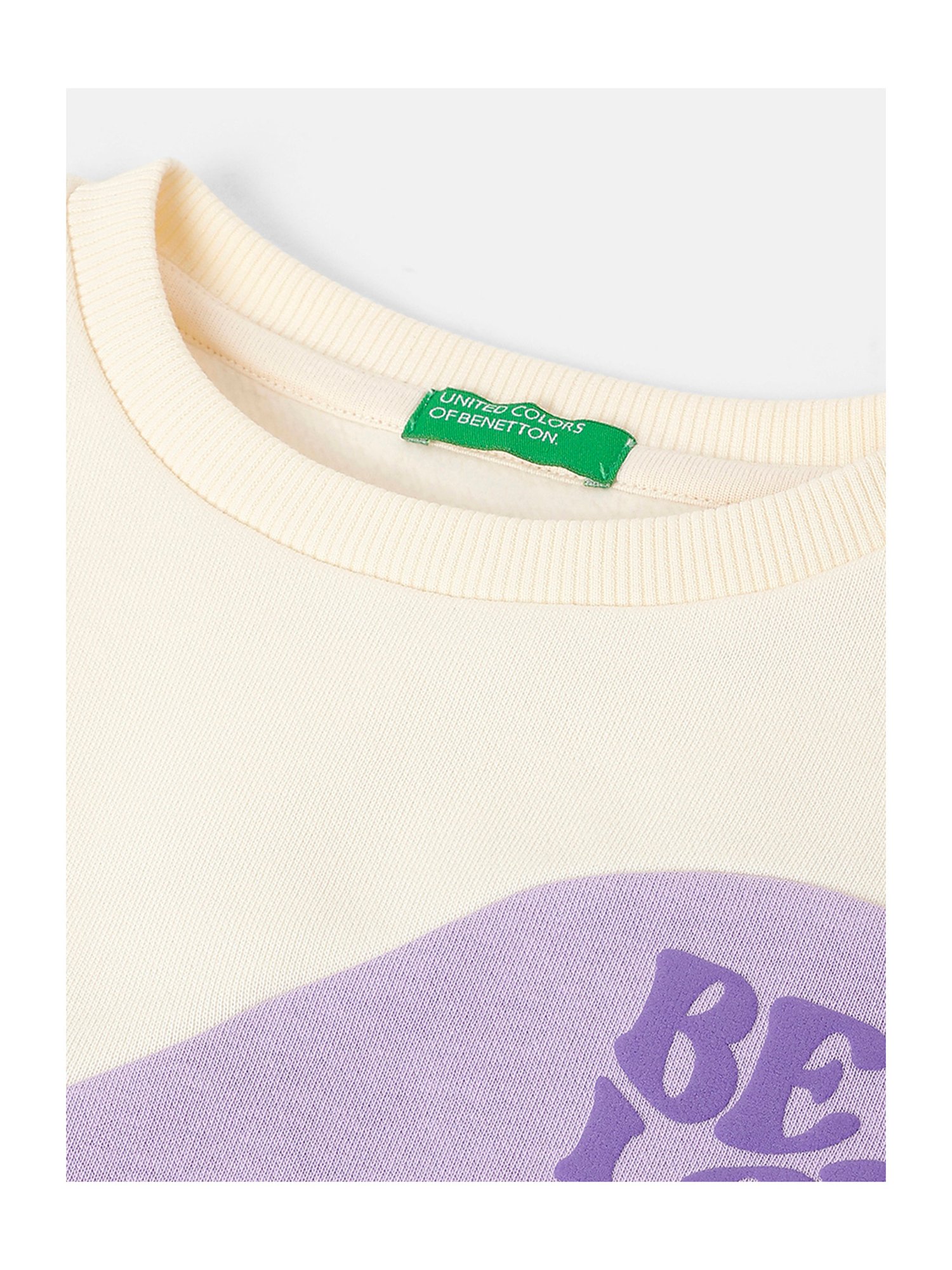 United Colors of Benetton Kids Multicolor Color Block Full Sleeves Sweatshirt