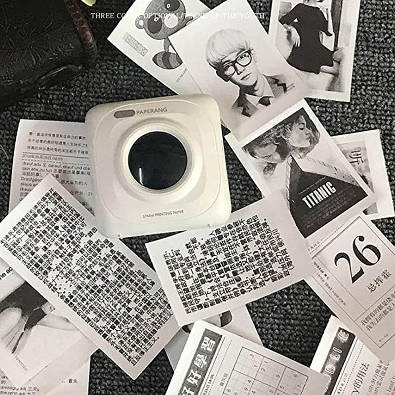Thermal Paper Rolls 57 x 30mm Sticker Thermal Paper for Paperang Mini Photo Printer 3 Thermal Paper for Fun Study Work Small Size for Mini Printer