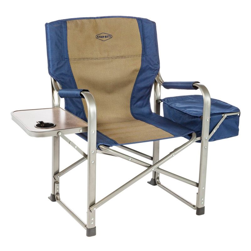 Kamp-Rite CC118 Outdoor Camp Folding Director's Chair with Side Table & Cooler