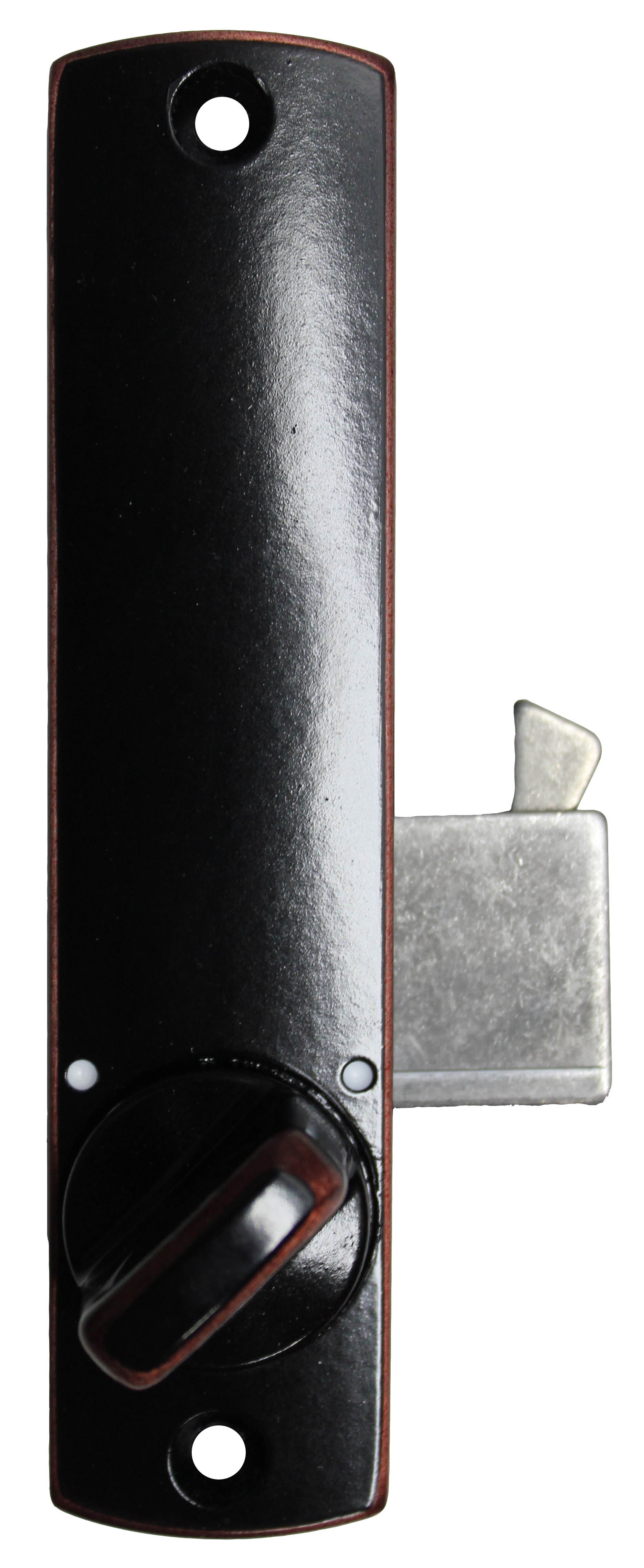 LockeyUSA C150 Mechanical,  Keyless Entry, Digital Door Lock, Surface Mount Hook Bolt Lock for Sliding Door, Antique Brass