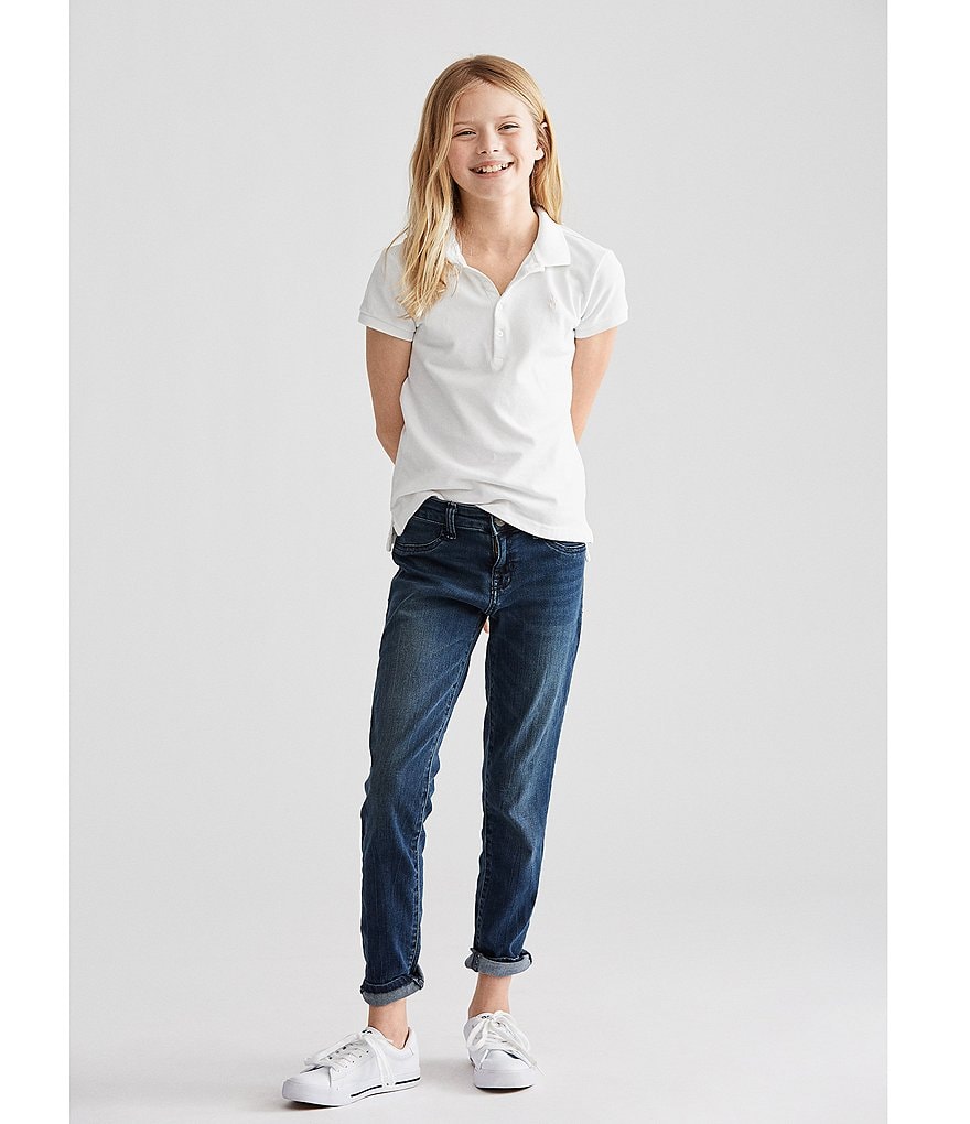 Polo Ralph Lauren Childrenswear Big Girls 7-16 Short-Sleeve Mesh Polo Shirt