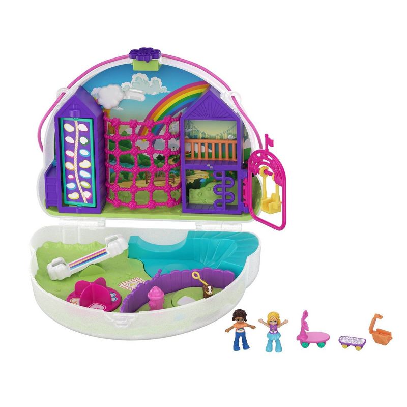 Polly Pocket Rainbow Dream Purse Fanny Pack Playset