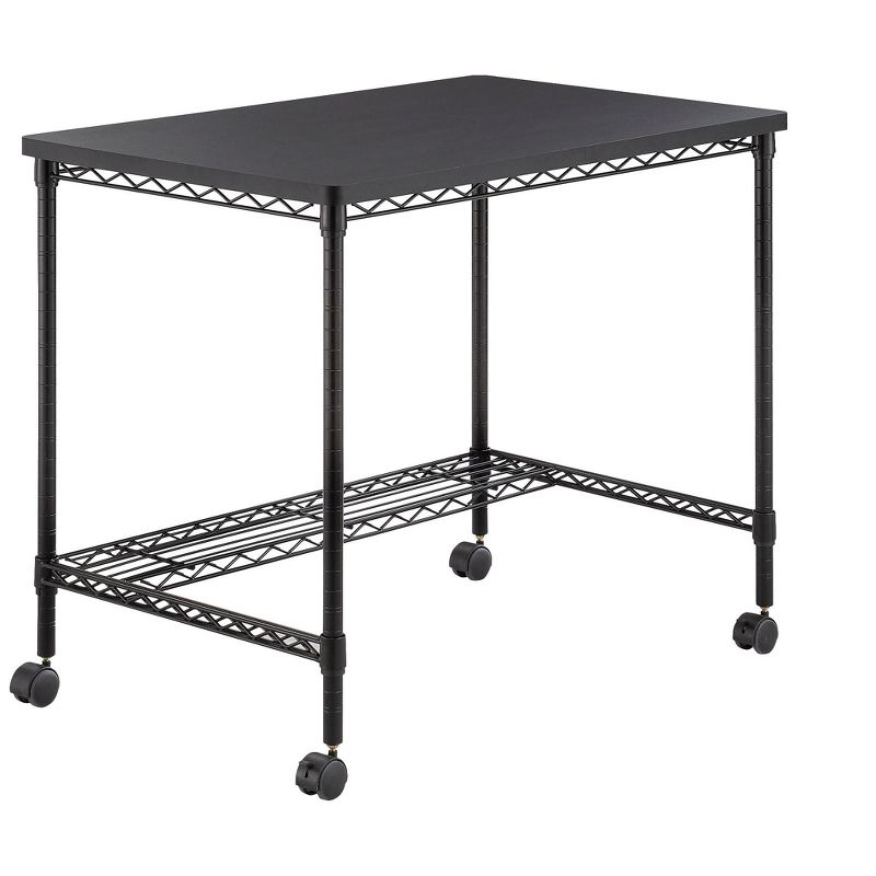 Safco Wire Desk 36 Workstation, Black 5203BL