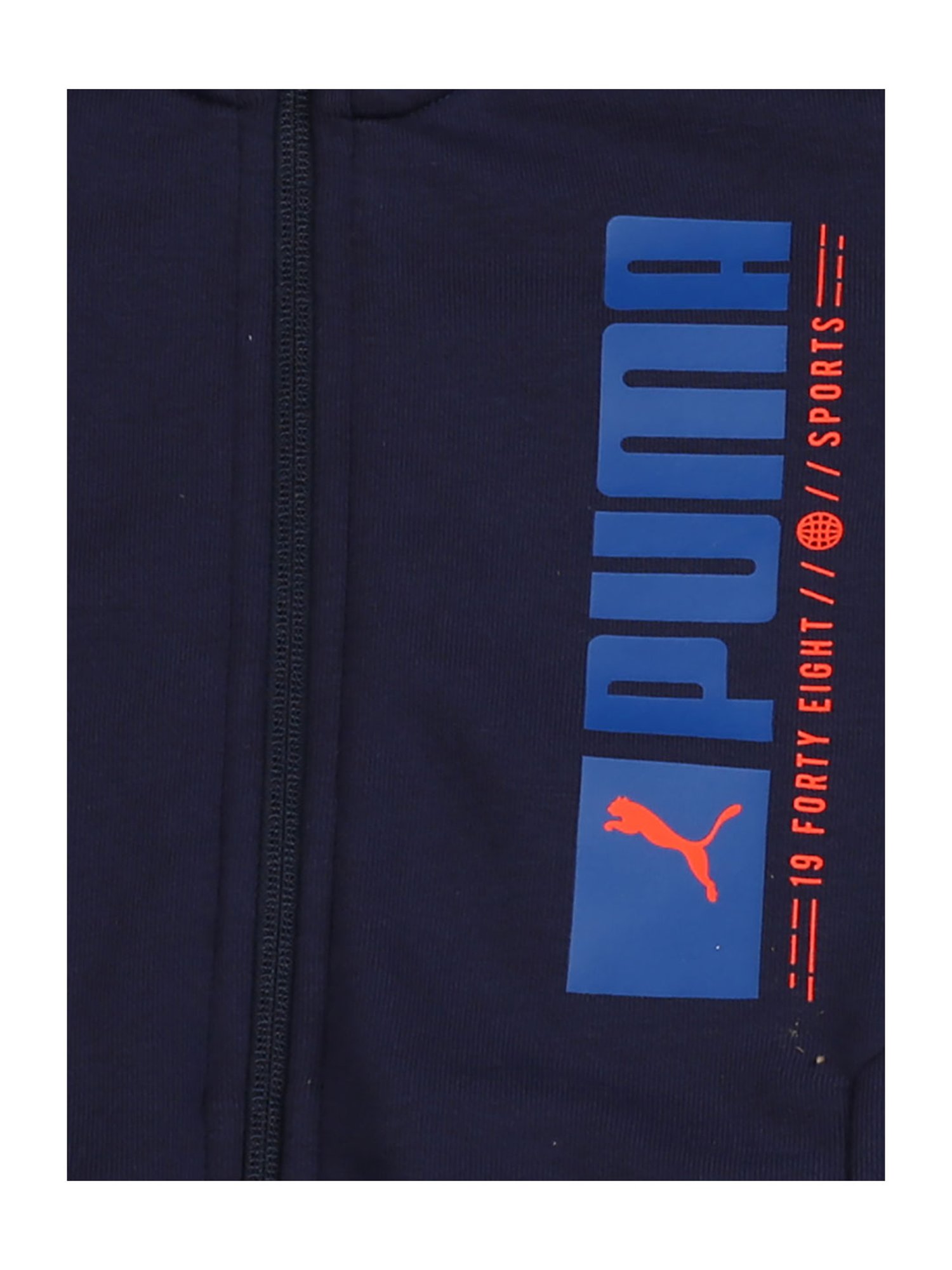 Puma Kids Active Sports Navy Printed Jacket