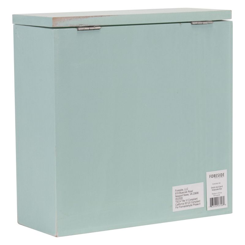 Shells and Sand Wooden Shadow Box - Foreside Home & Garden