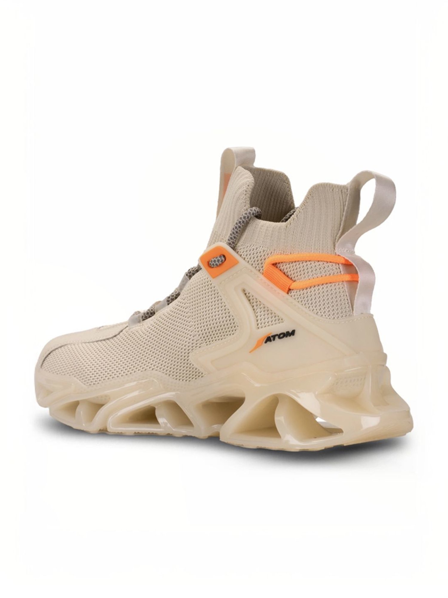 Atom Men's Hollow Man Beige Running Shoes