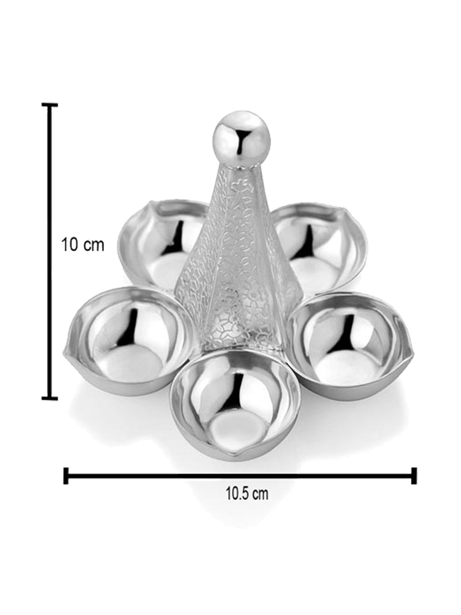 Episode Silver Plated Diya Serenity 5 Lite