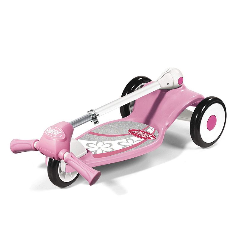 Radio Flyer 543PA My 1st Beginner Kids Kick Outdoor Scooter Sparkle, Deluxe Pink