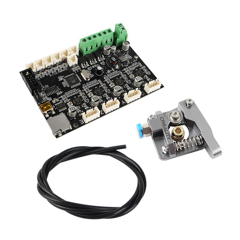 Creality 3D V1.1.5 Silent Mainboard with Upgraded Extruder + MK9 Nozzle + PTEF Tube Kt for Ender-3 Series 3D Printer