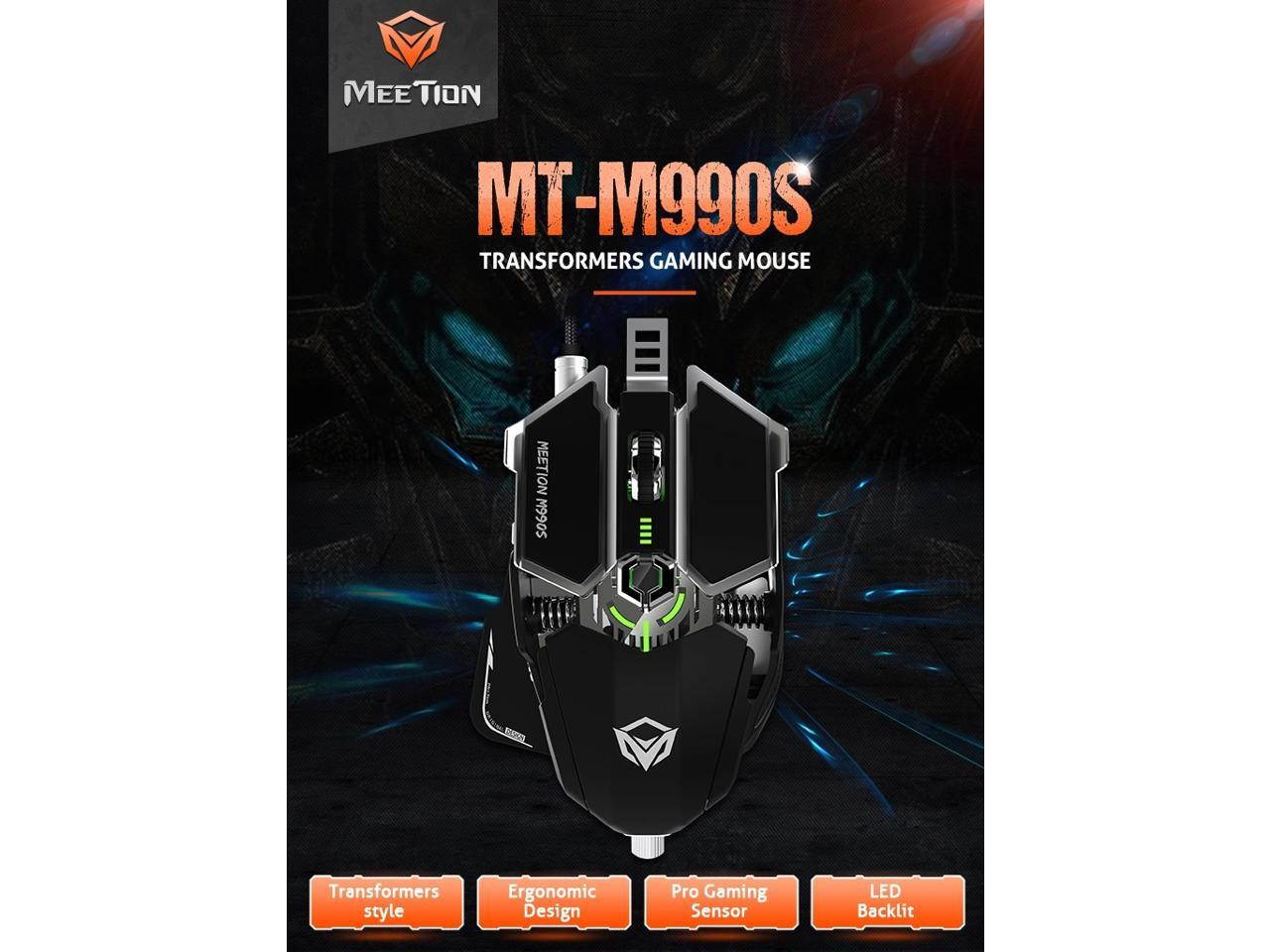 GTX300 USB Wired Colorful LED Backlit Gaming Keyboard with Mouse for PC Laptop