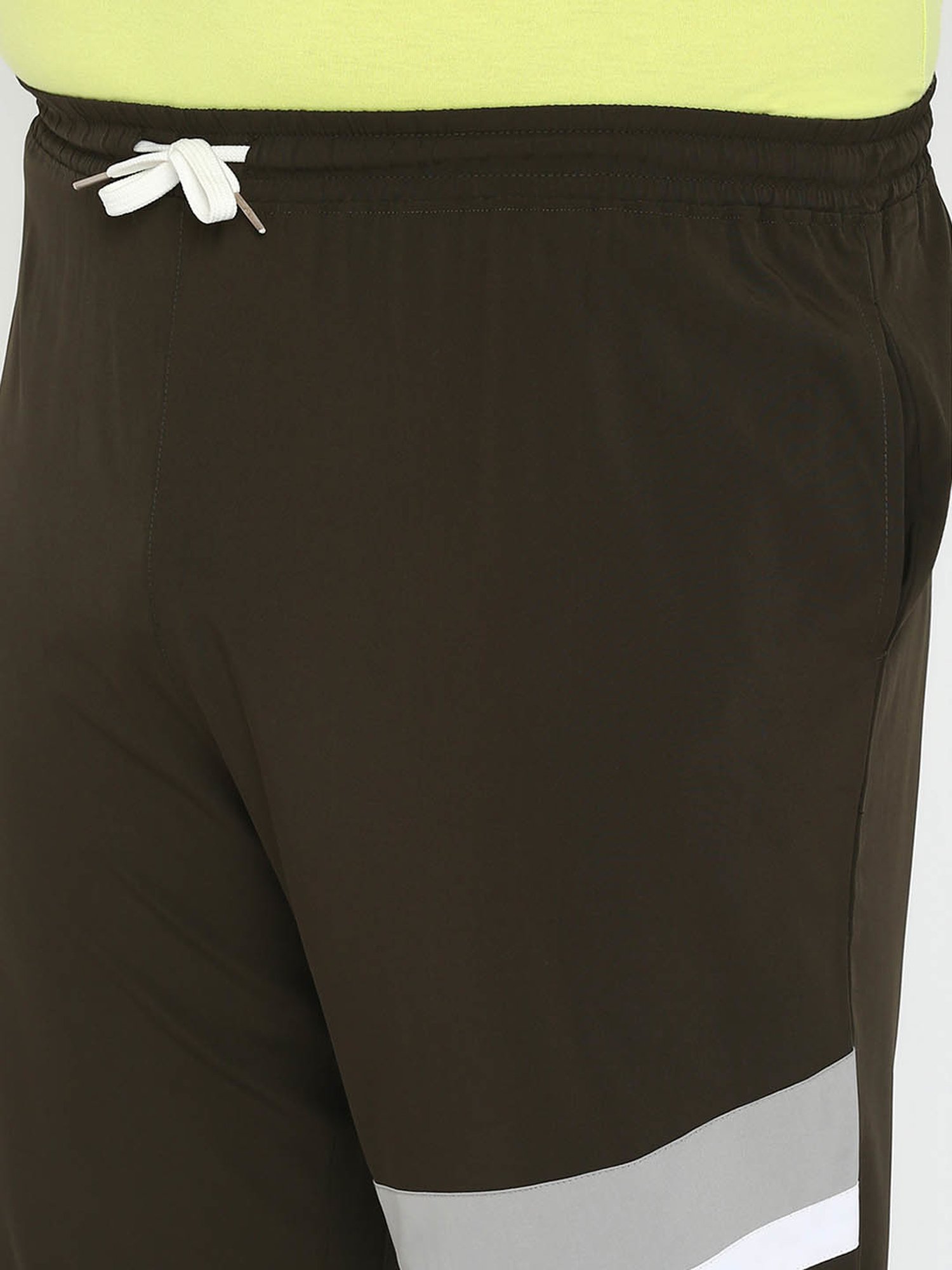 Yuuki Dark Olive Mid Rise Plus Size Track Pants