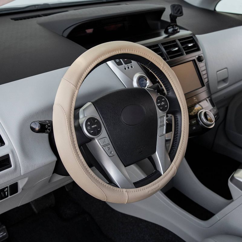Pilot Automotive Steering Wheel Cover with Microban Technology Beige