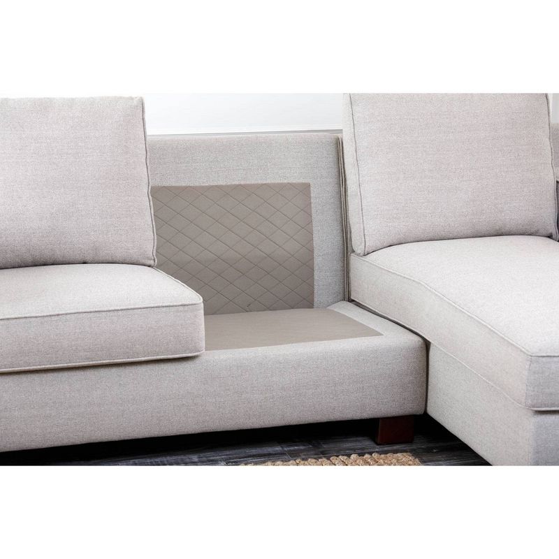 Wilton Fabric Sectional Gray - Abbyson Living