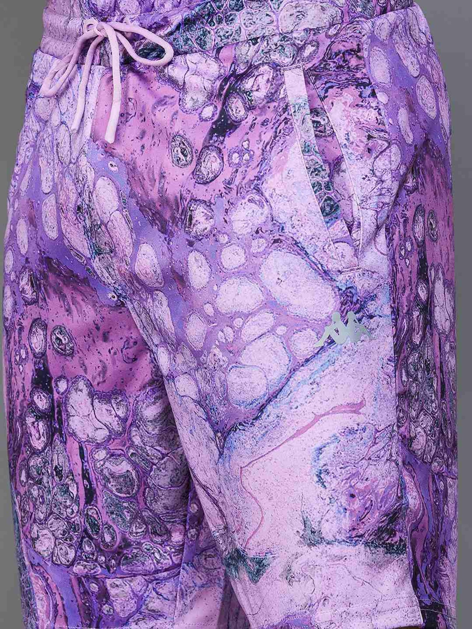 KAPPA Purple Regular Fit Printed Shorts