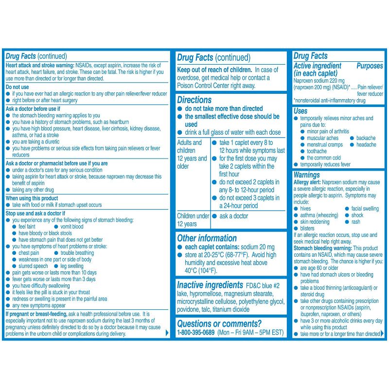 Aleve Acetaminophen Caplets (NSAID) - 90ct