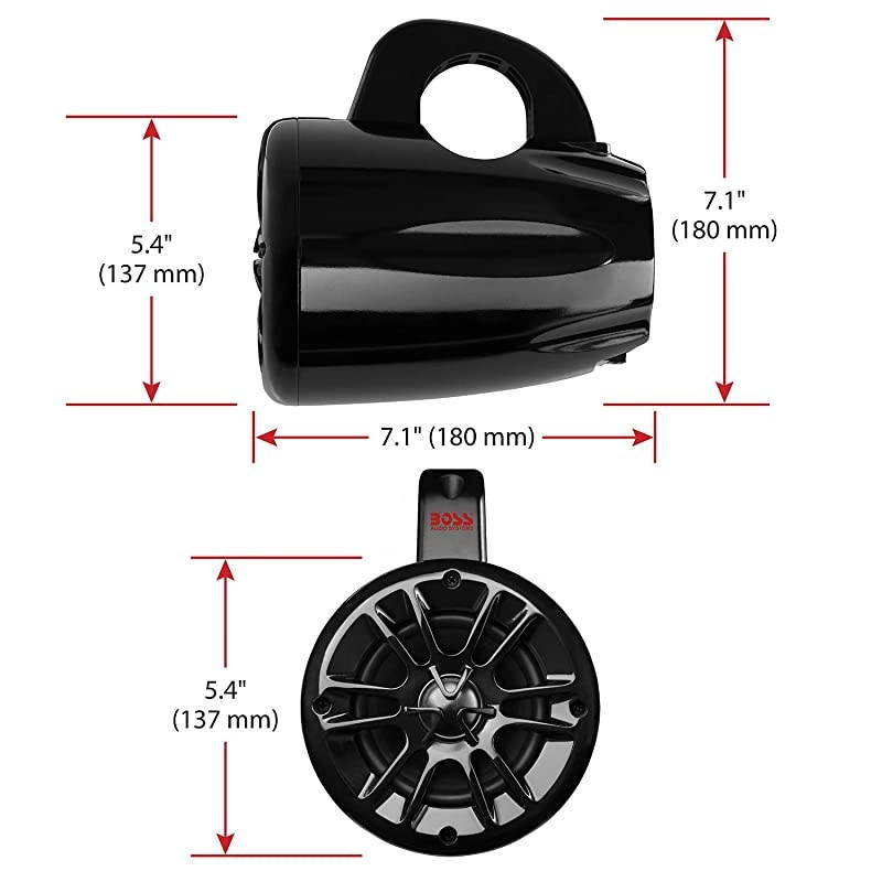 MRWT40 Marine Waketower Speaker System 400 Watts of Power Per Pair 200 Watts Each 4 Inch Full Range 2 Way Marine grade Weatherproof Sold In Pairs
