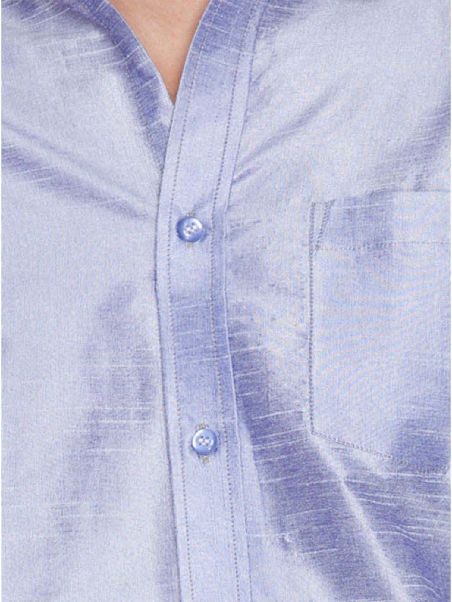 Ramraj Light Pink Regular Fit Shirt