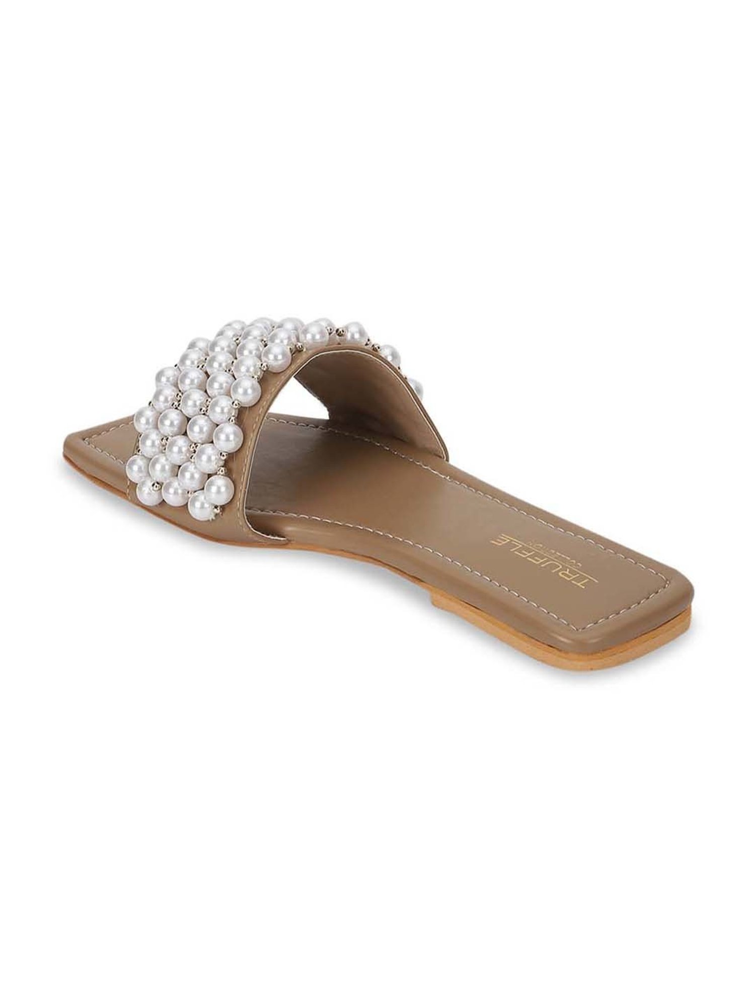 Truffle Collection Women's Dark Beige Casual Sandals