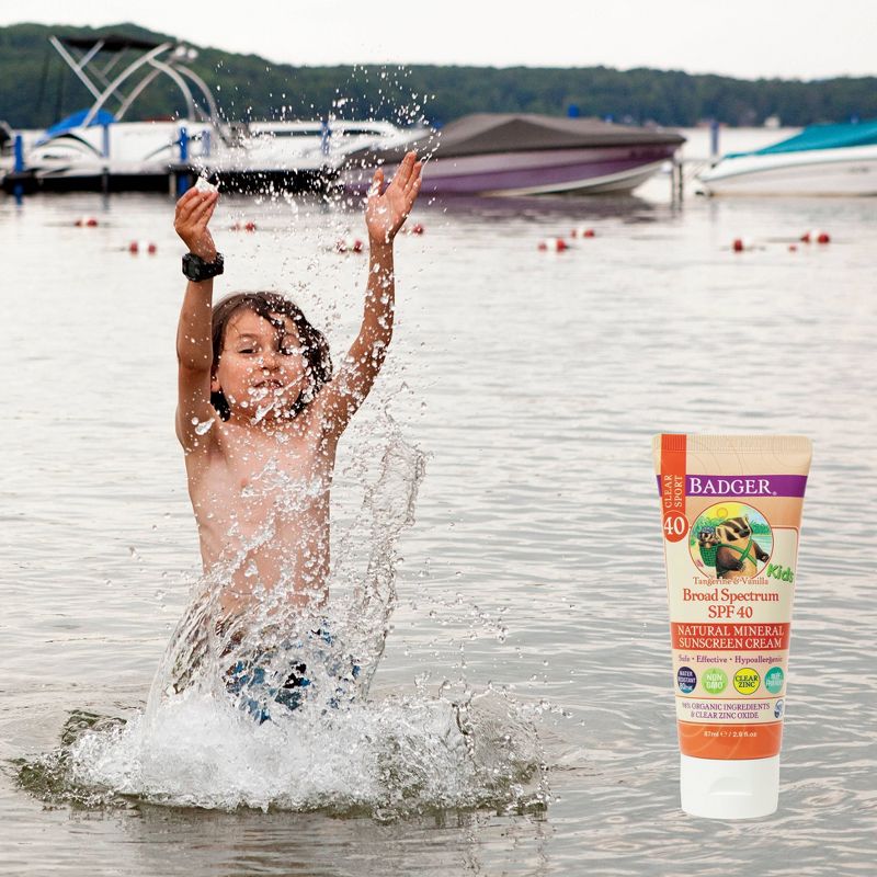 Badger Mineral Kids Sunscreen Cream - SPF 40 - 2.9 fl.oz