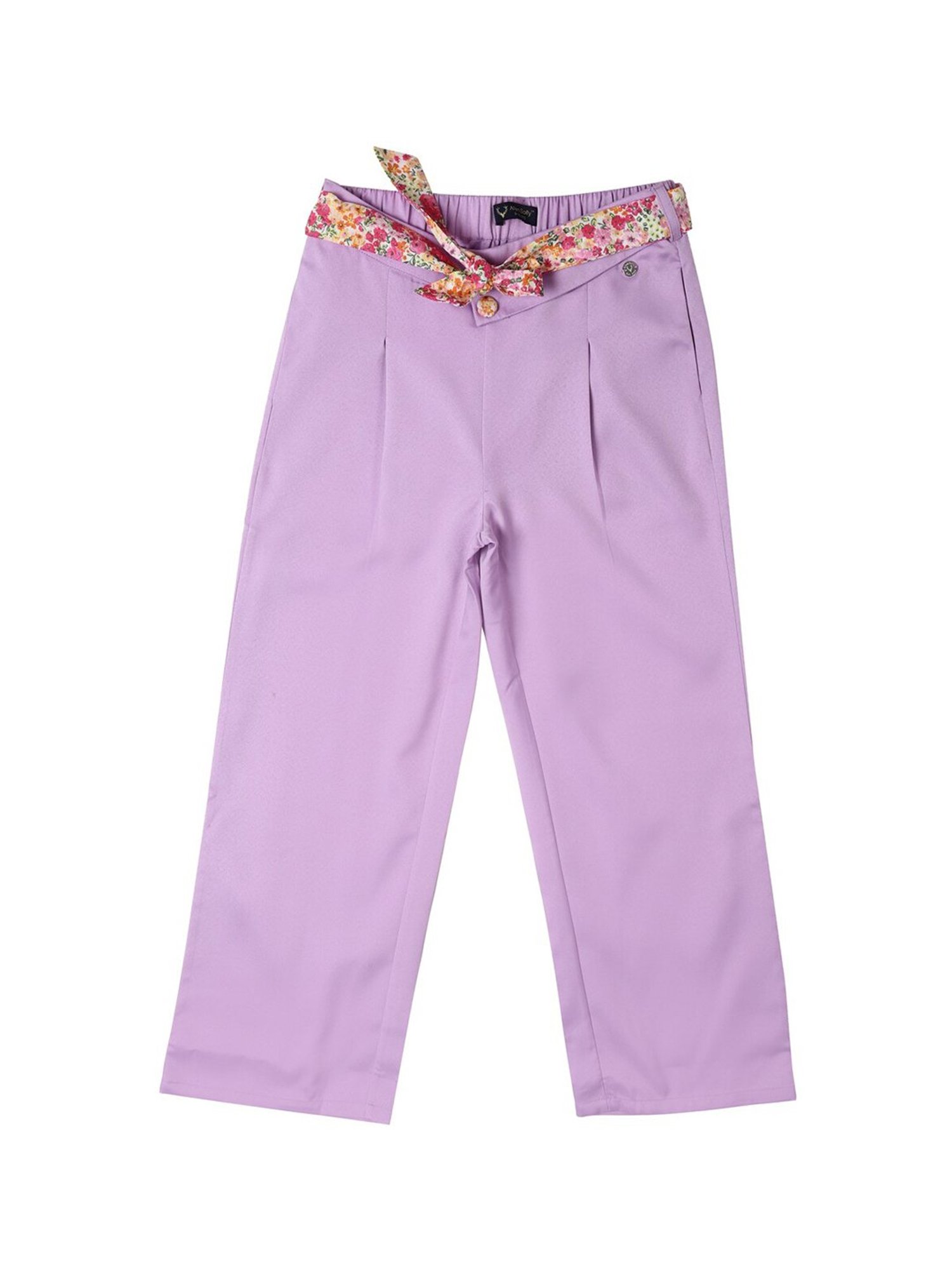 Allen Solly Junior Lilac Solid Trousers