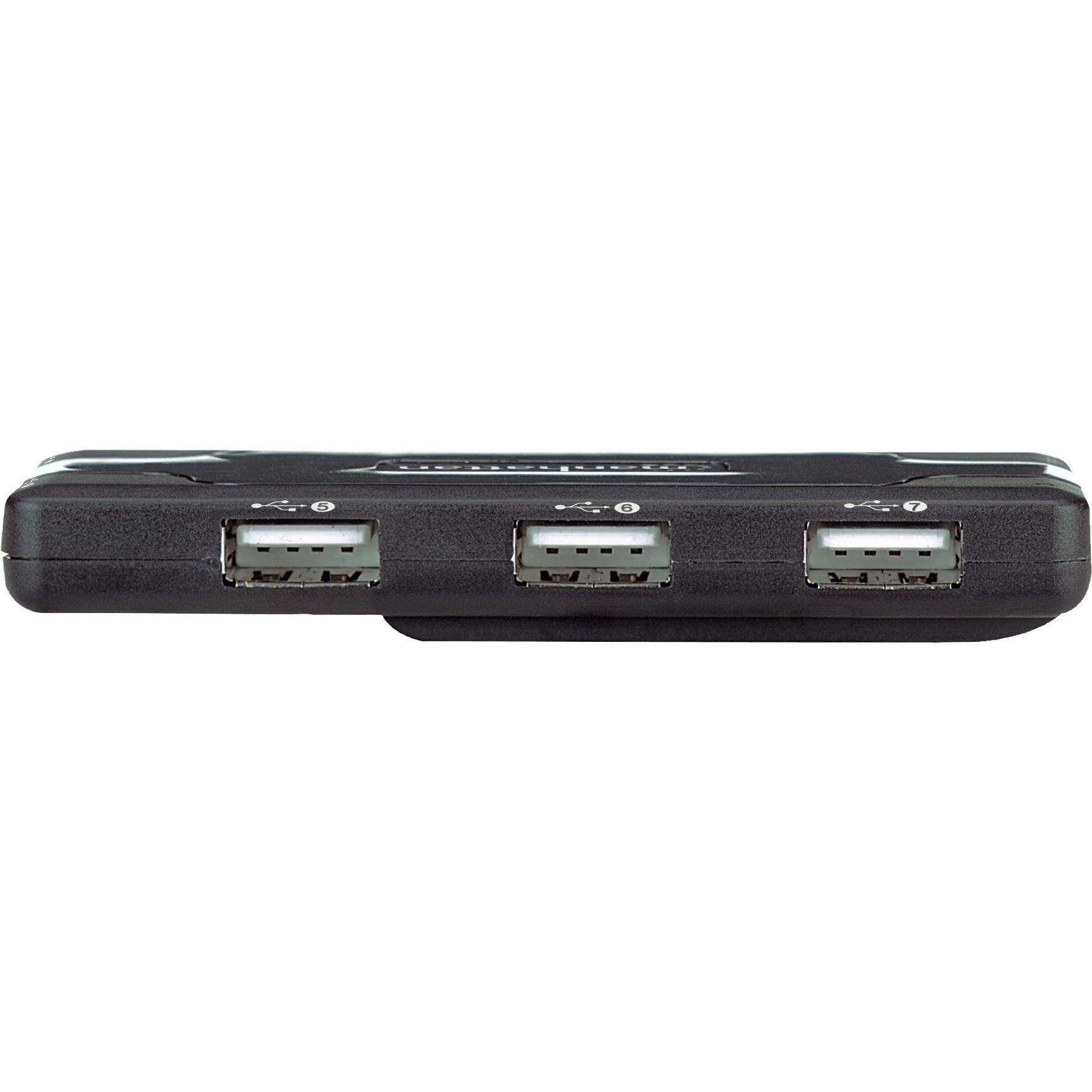 Manhattan 161169 7-Port Usb 2.0 Pocket Hub