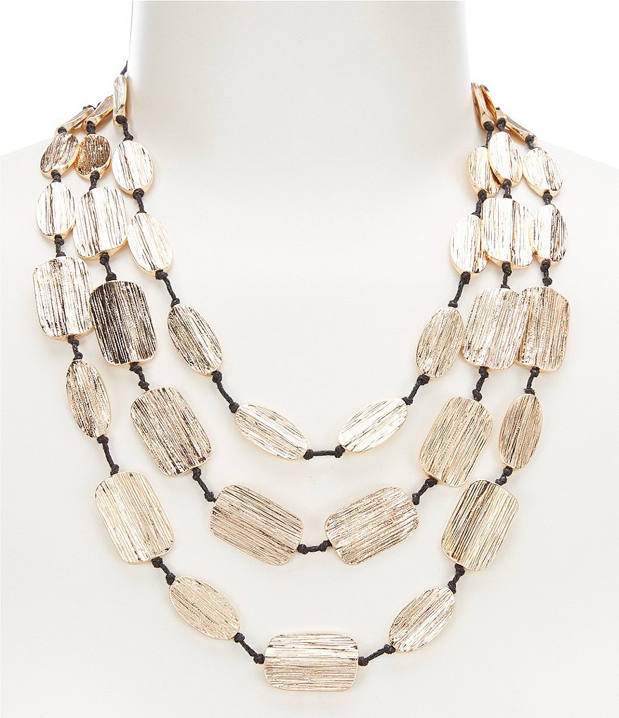 Natasha Accessories Long Multi Strand Necklace