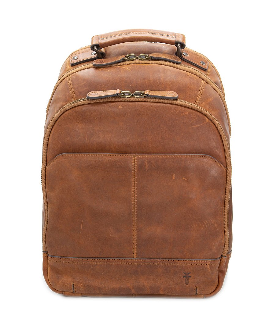 Frye Logan Multi Zip Leather Backpack
