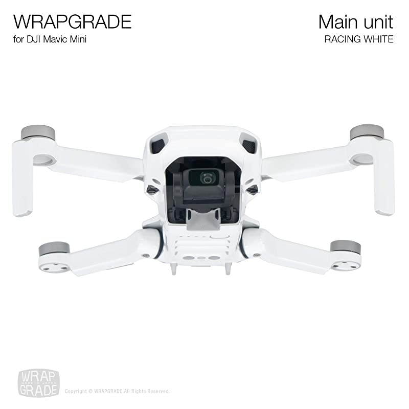 Skin Compatible with DJI Mavic Mini (Racing White)