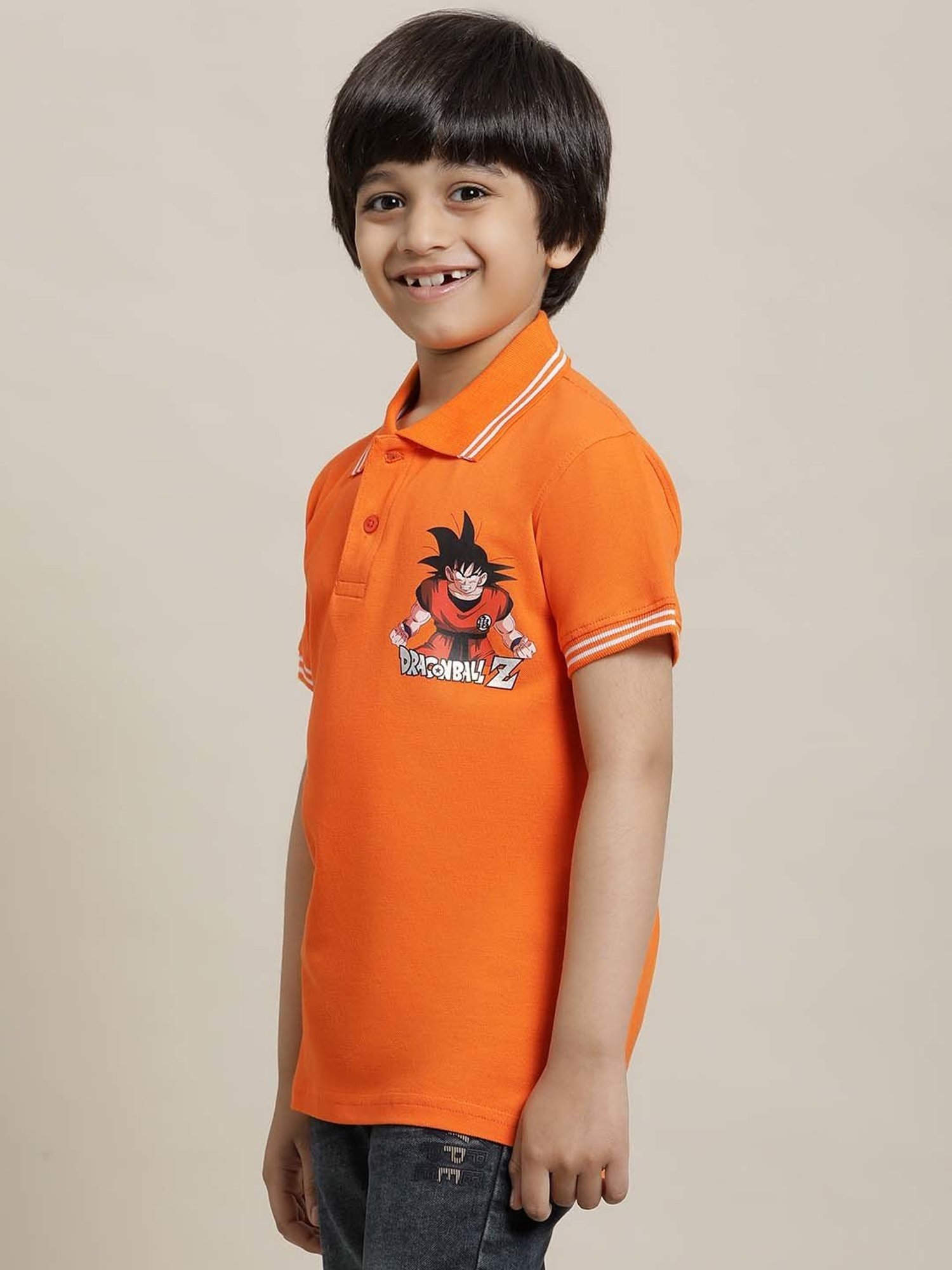 Pantaloons Junior Multicolor Cotton Striped Polo T-Shirt