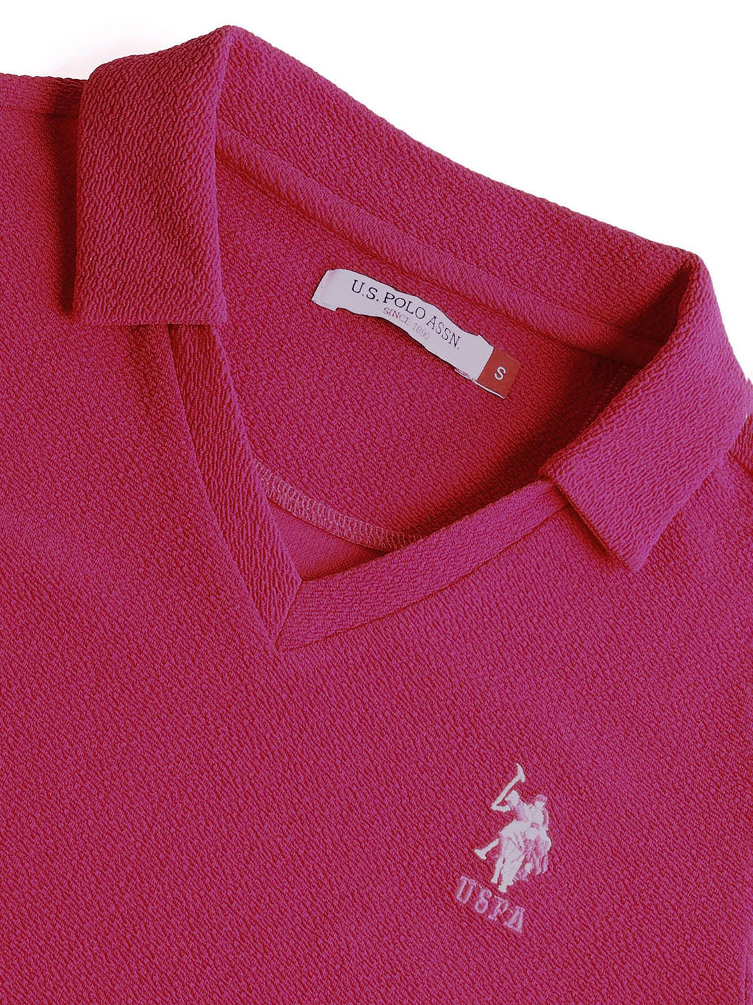 U.S. Polo Assn. Dark Pink Polo T-Shirt