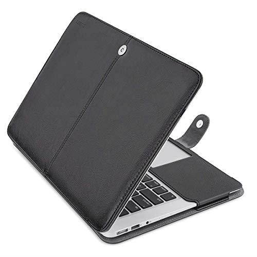 Mosiso MacBook Air 11 Sleeve Case, Premium Quality PU Leather Book Cover Clip On Folio Case for MacBook Air 11.6" (Models: A1370 and A1465)