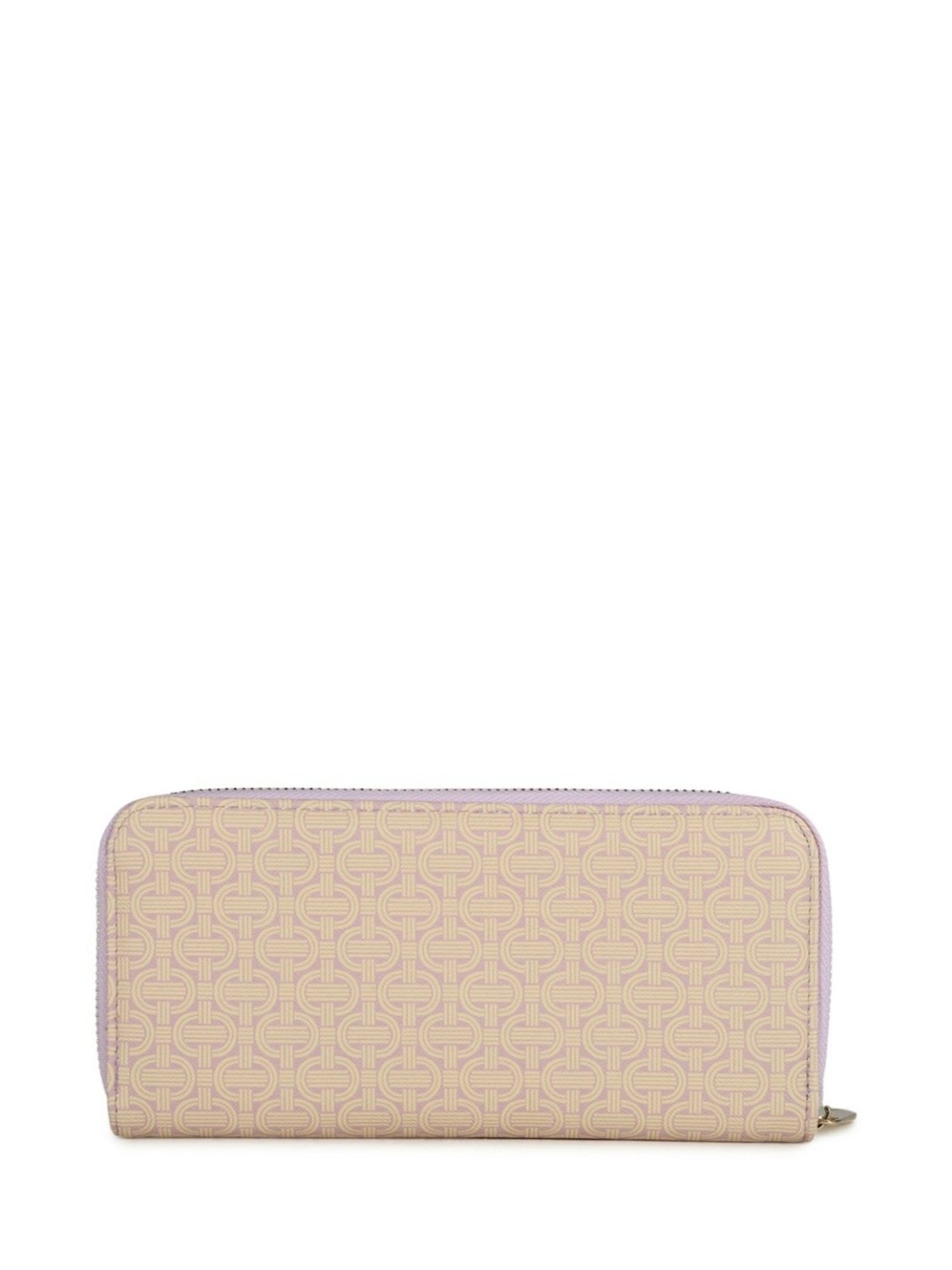 Van Heusen Beige Printed Zip Around Wallet for Women