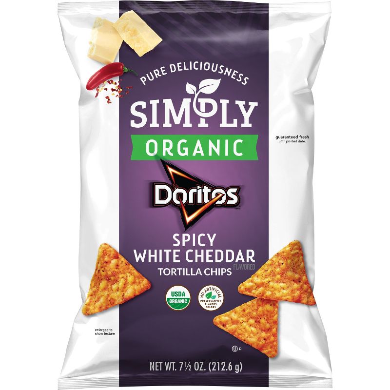 Simply Doritos Spicy White Cheddar - 7.5oz