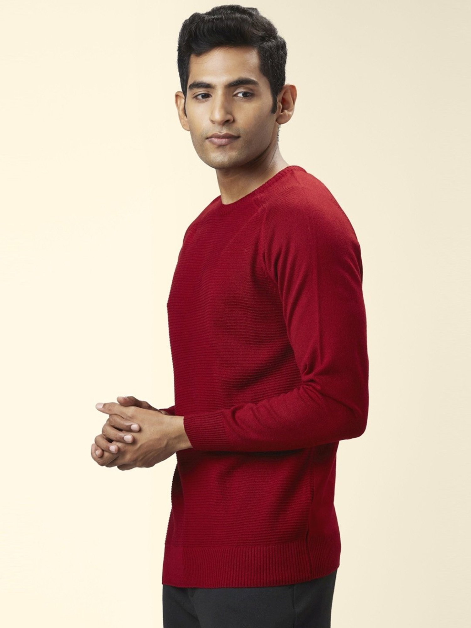 Byford by Pantaloons Red Regular Fit Sweater
