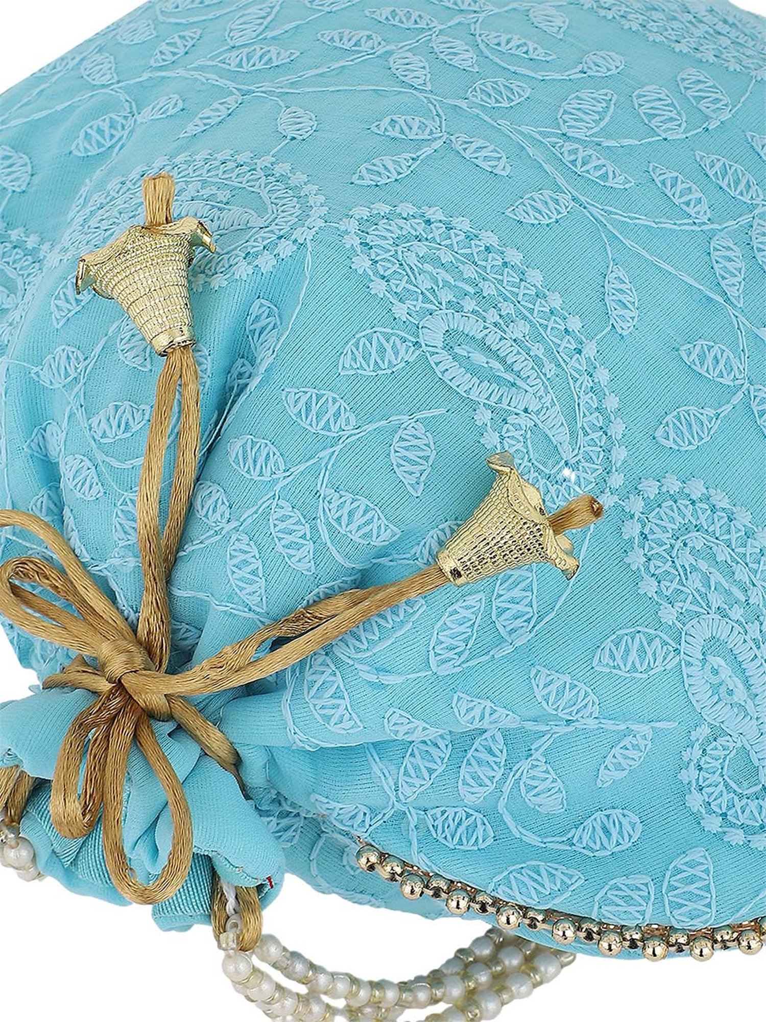 Aditi Wasan Blue Printed Potli