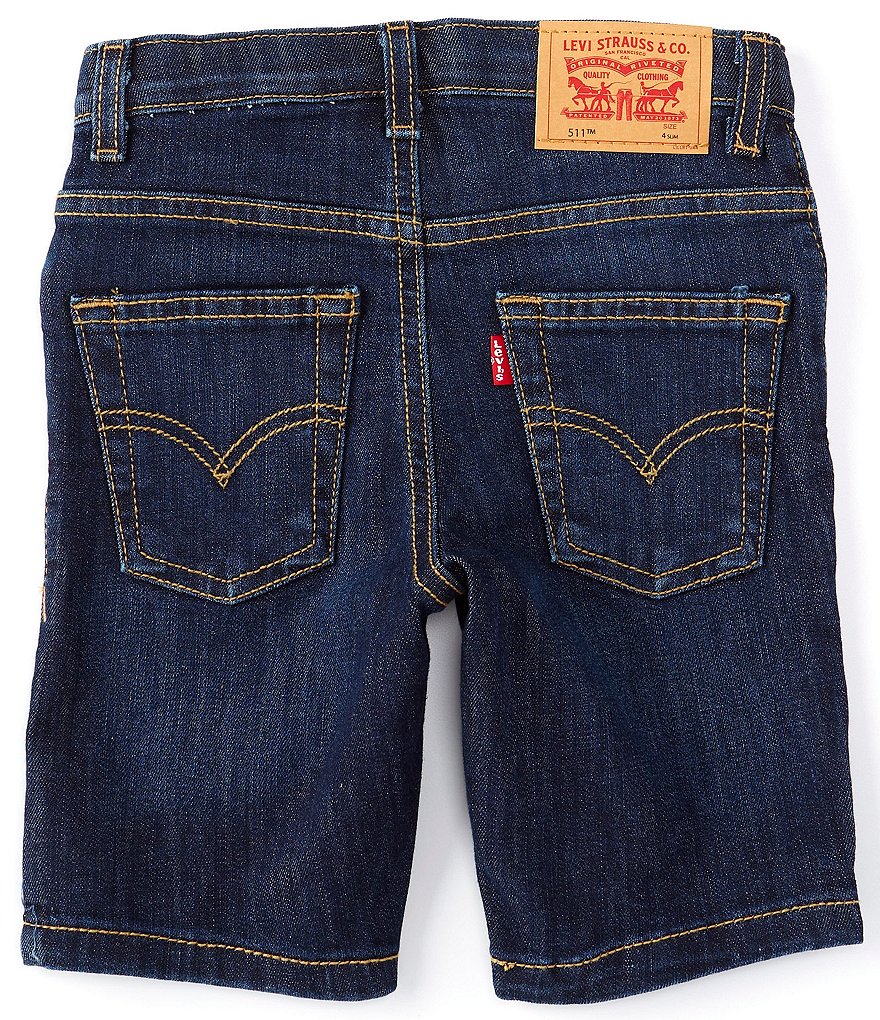 Levi's&reg; Little Boys 2T-7 Slim-Fit Lightweight Performance Denim Shorts