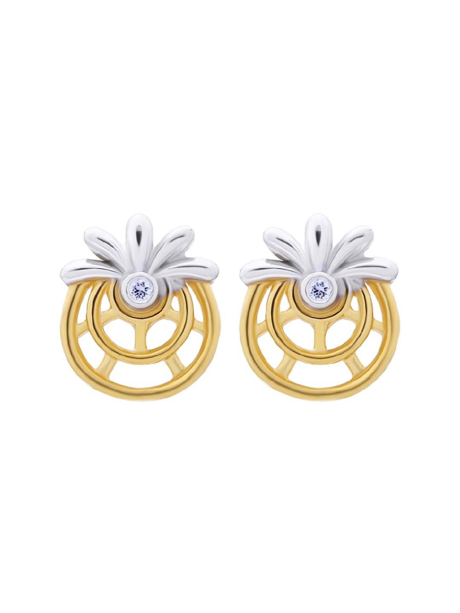 Waman Hari Pethe Jewellers 18k Gold & Diamond Earrings for Women