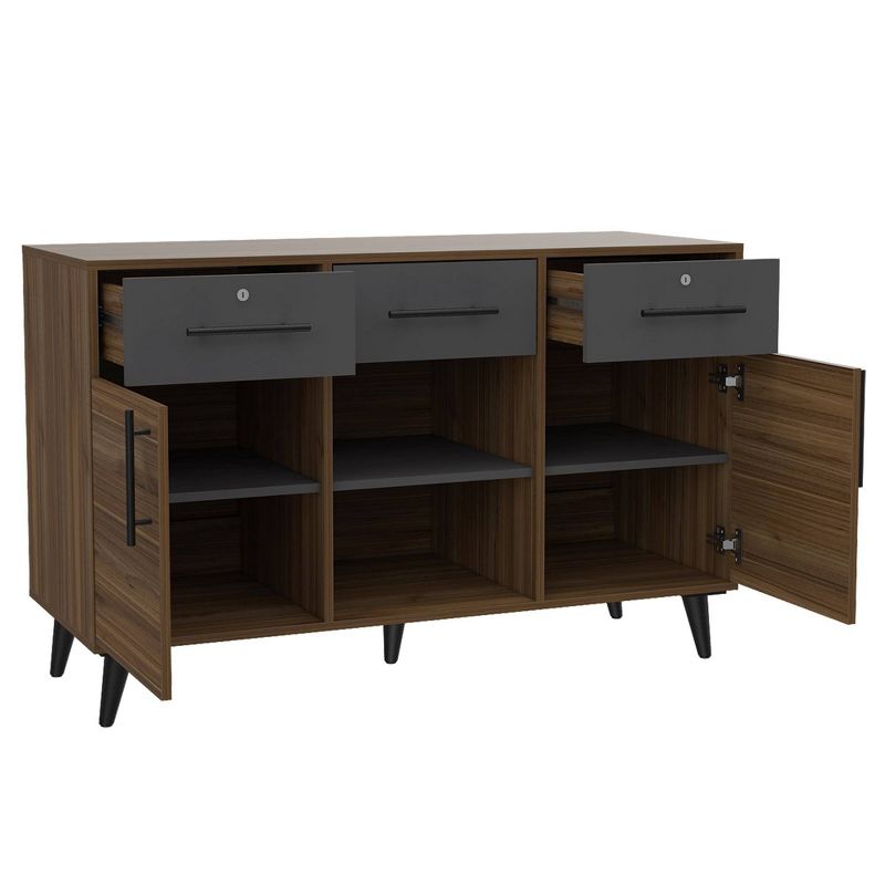 Lindon File Console Table Brown - RST Brands