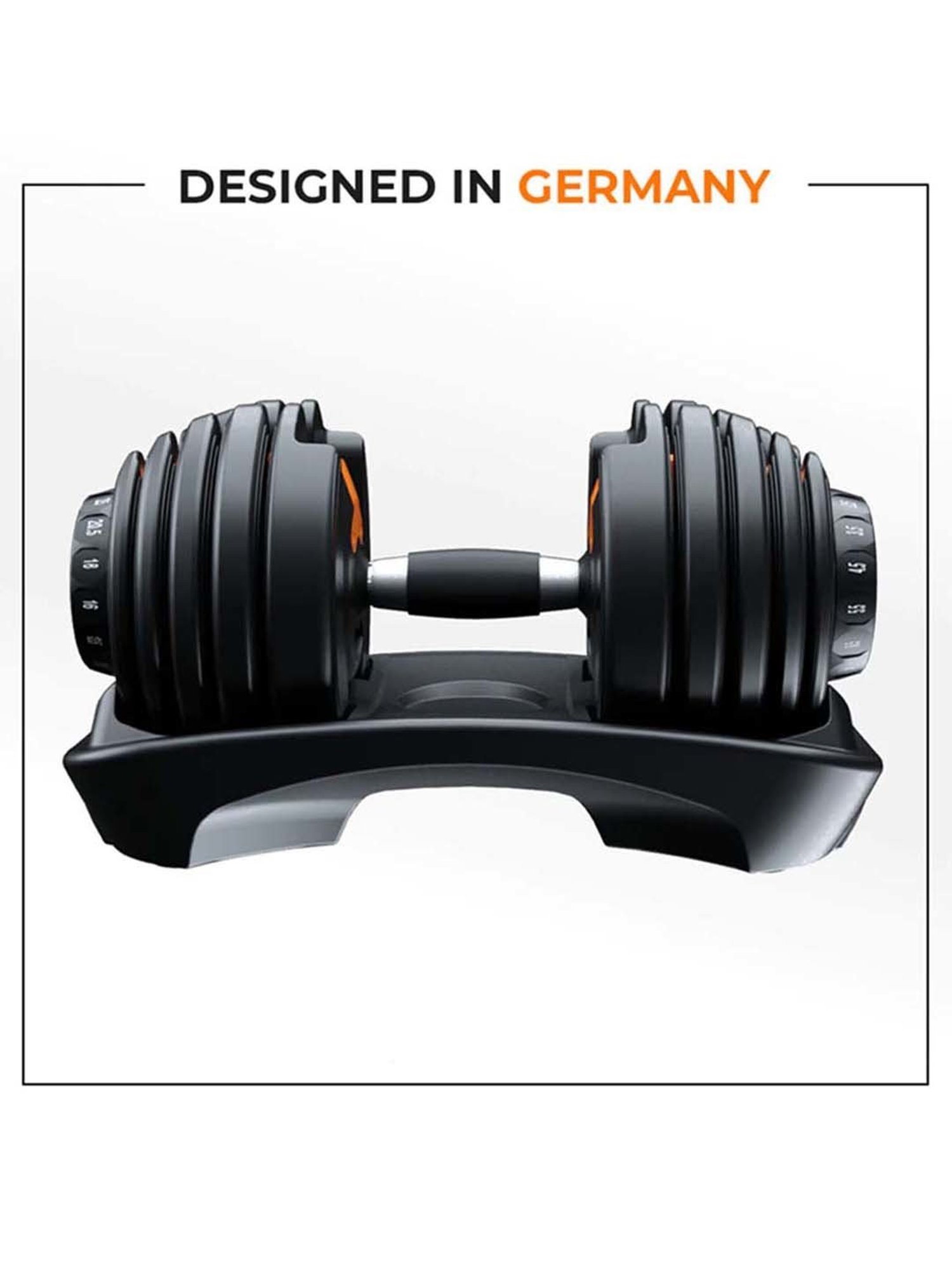 Flexnest Adjustable Iron Dumbbell, (5kg to 40kg), Home Gym Exercise Set 40Kg, Set of 1