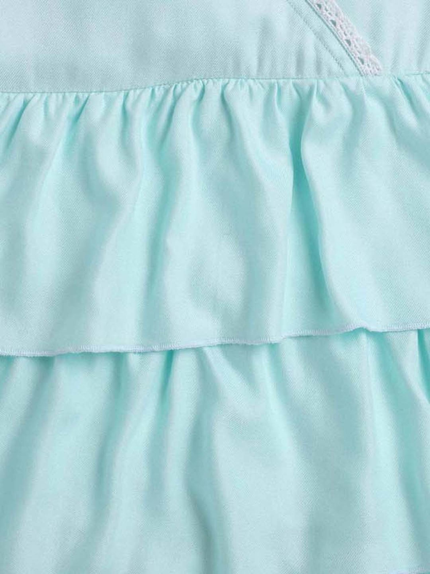 The Magic Wand Kids Sky Blue Regular Fit Dress