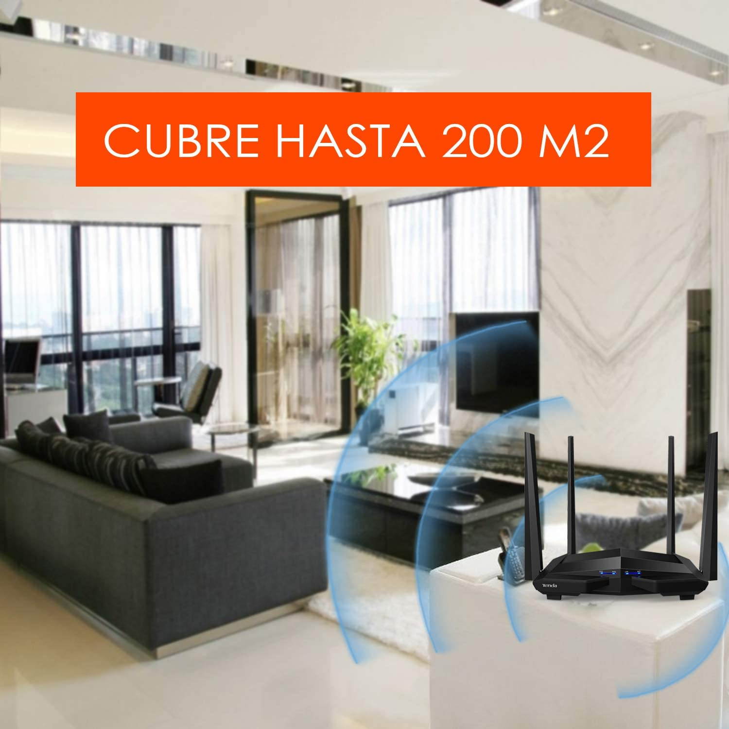 High Performance 1200Mbps Gigabit WiFi Router, Wireless Router AC1200 Dual Band 300Mbps 2. 4GHz + 867Mbps 5GHz, 4 X omni-directional antennas WIFI Range booster up to 2000 Sq. Ft , 4 Gigabit LAN ports