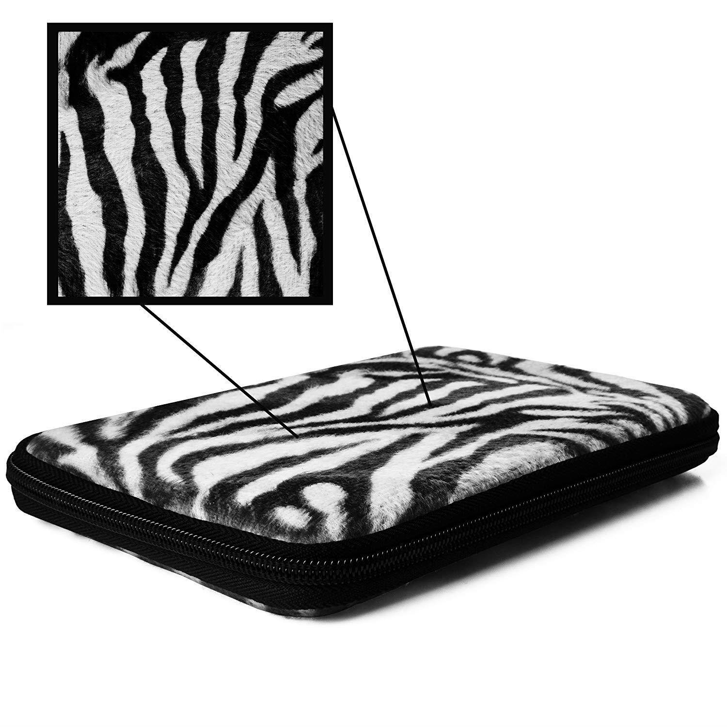 Protective Zebra Animal Print Hard Samsung Galaxy Tab 7-inch, 16GB, Wi-Fi Only Tablet Case with Extra Mesh Pocket!!!